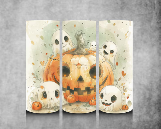 Ghosts with Jack o Lantern